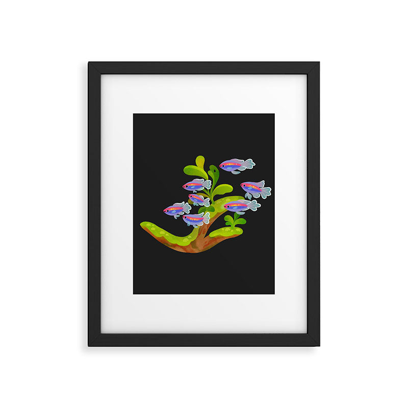 Freshwater fish and plants 1 Framed Art Print Gallery Image 6