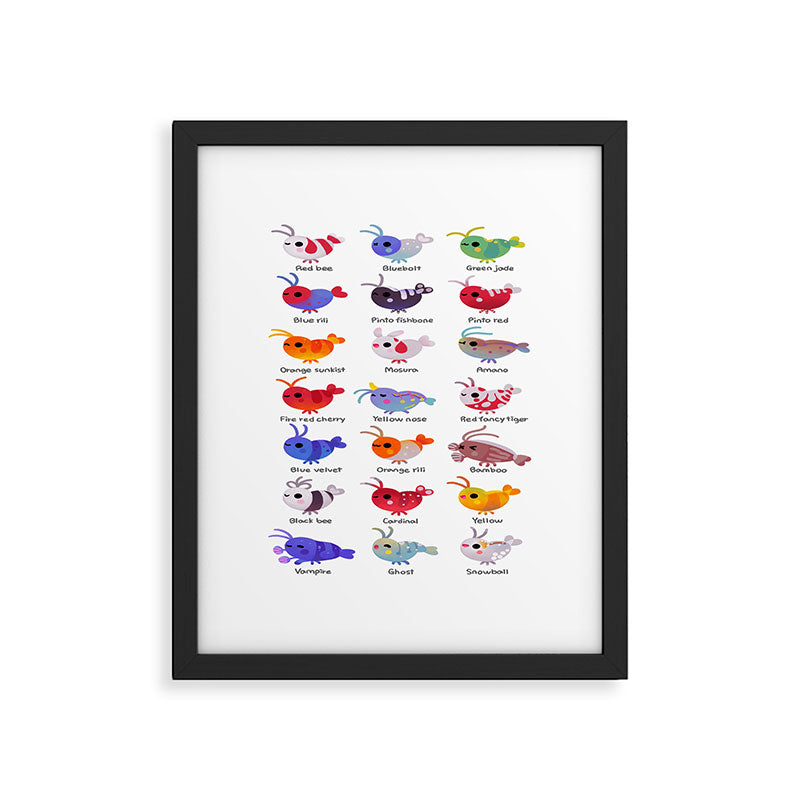 Freshwater shrimp - name Framed Art Print Gallery Image 5