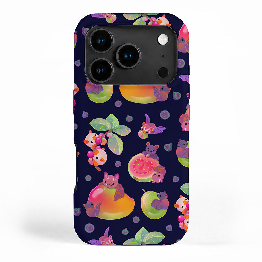 Fruit and bat - dark iPhone Case Gallery Image 1