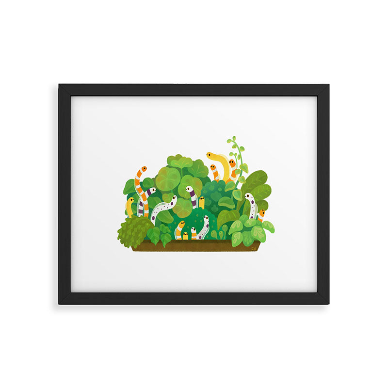 Garden eel Framed Art Print Gallery Image 5