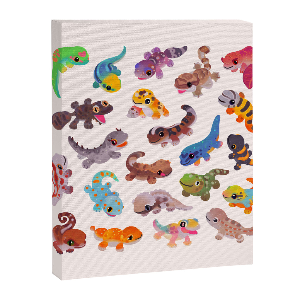 Gecko - bright Canvas Print Gallery Image 6