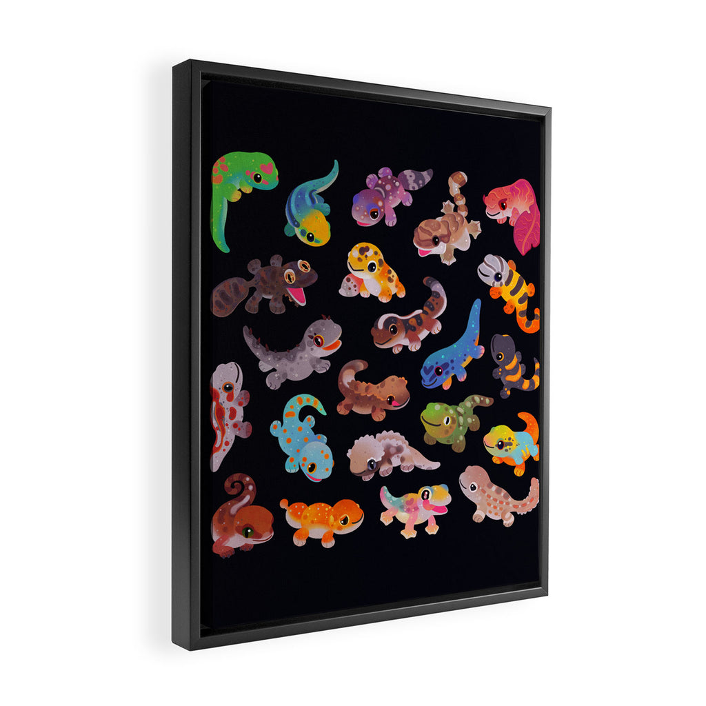 Gecko Framed Canvas Print Gallery Image 2