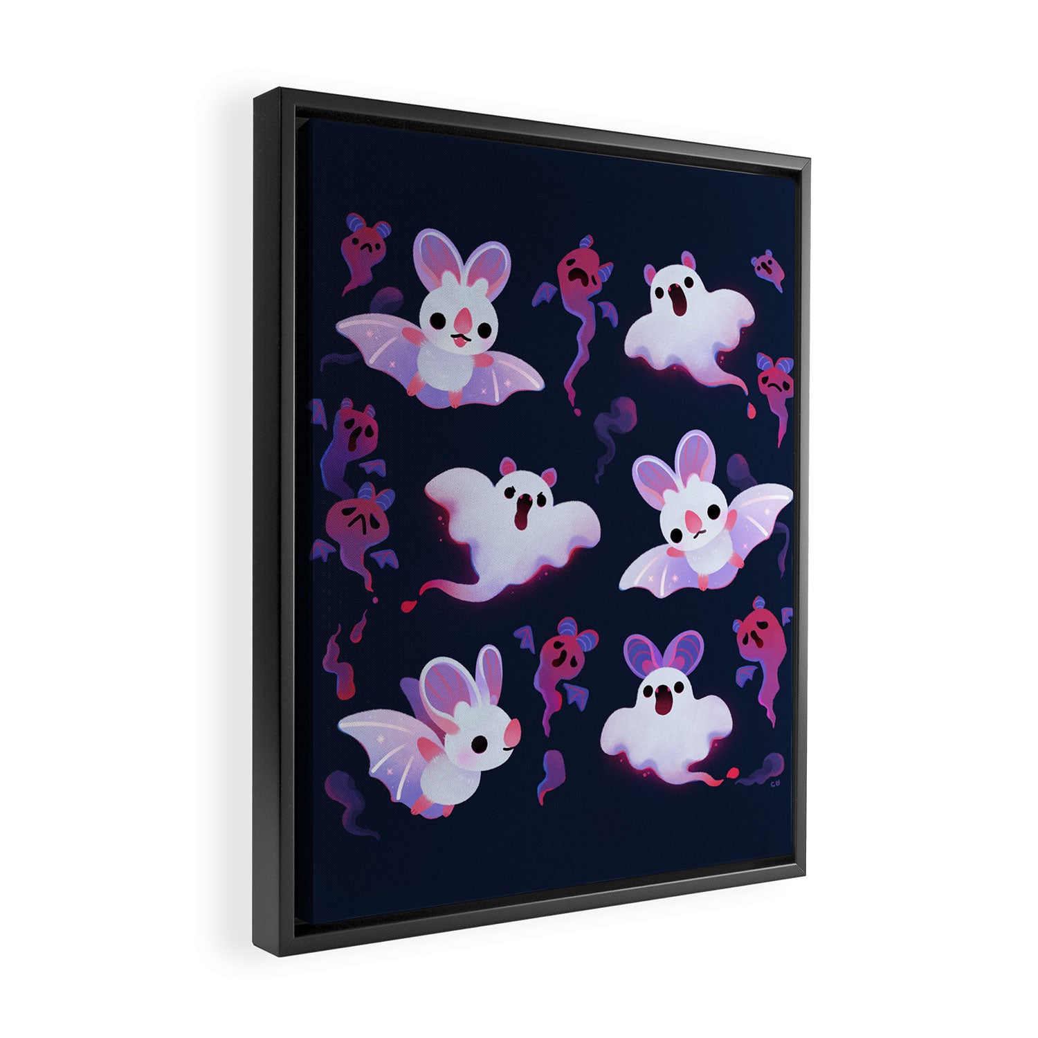 Ghost bat Framed Canvas Print Gallery Image 2