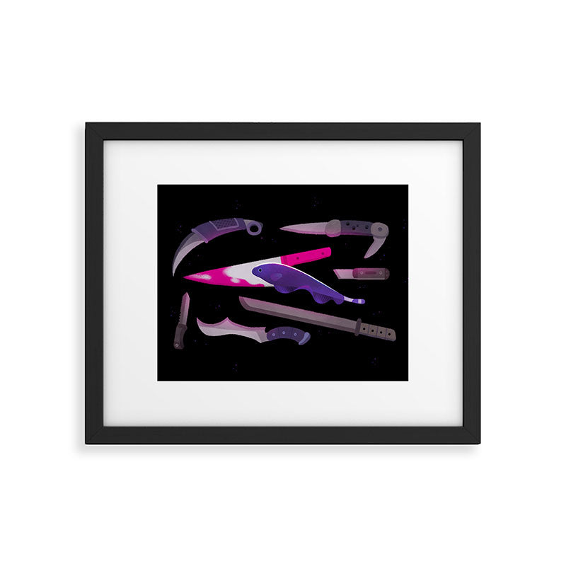 Ghost Knife fish Framed Art Print Gallery Image 5