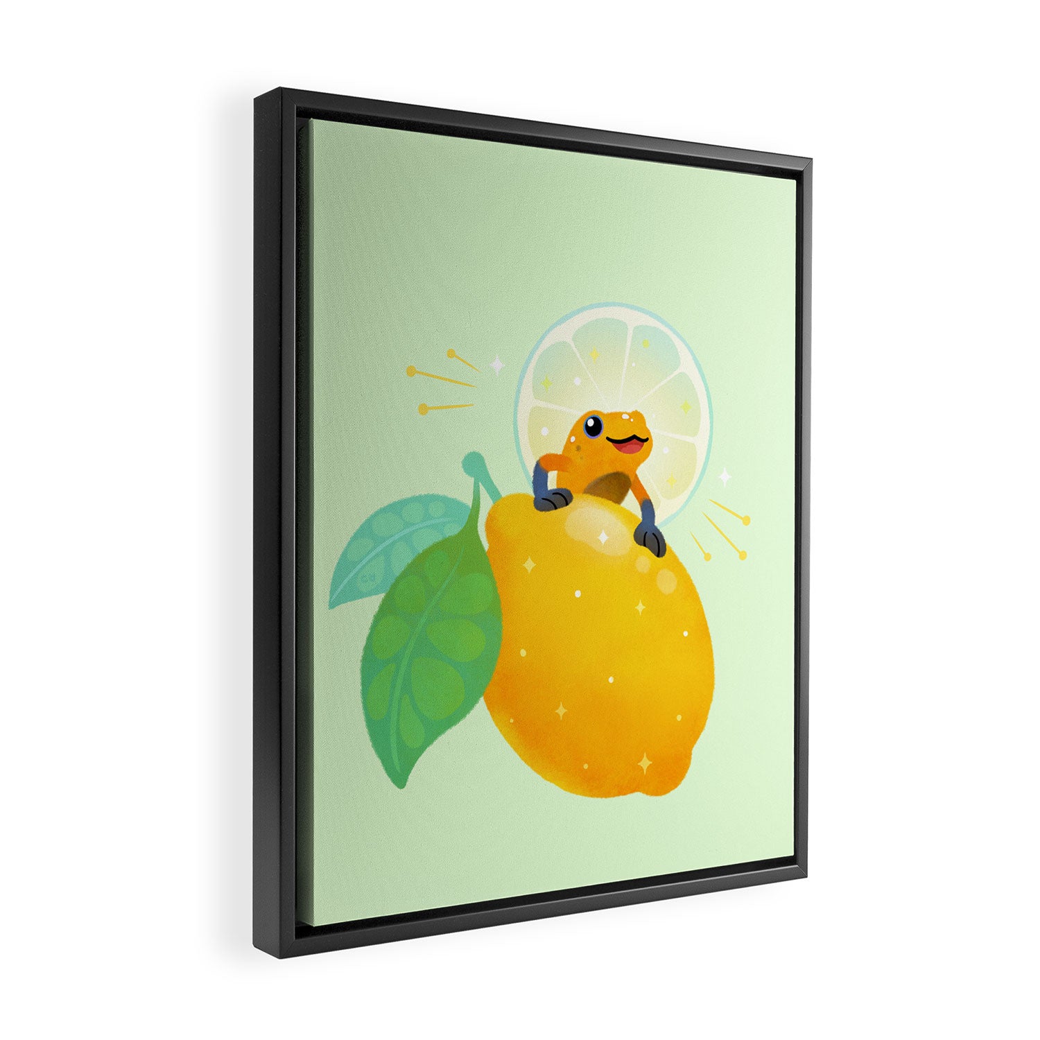 Golden poison lemon sherbet 1 Framed Canvas Print Gallery Image 2