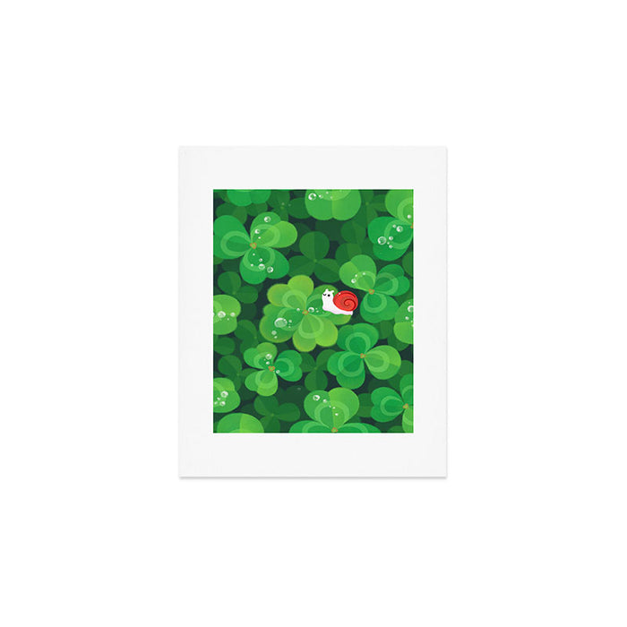 Happy lucky snail Art Print Gallery Image 1