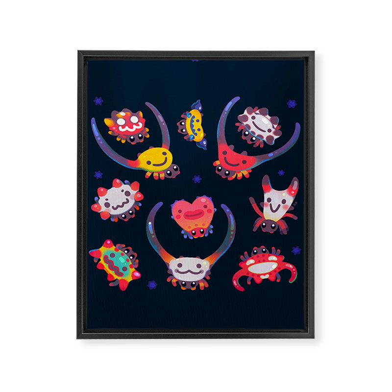 Happy spiny spider Framed Canvas Print Gallery Image 8