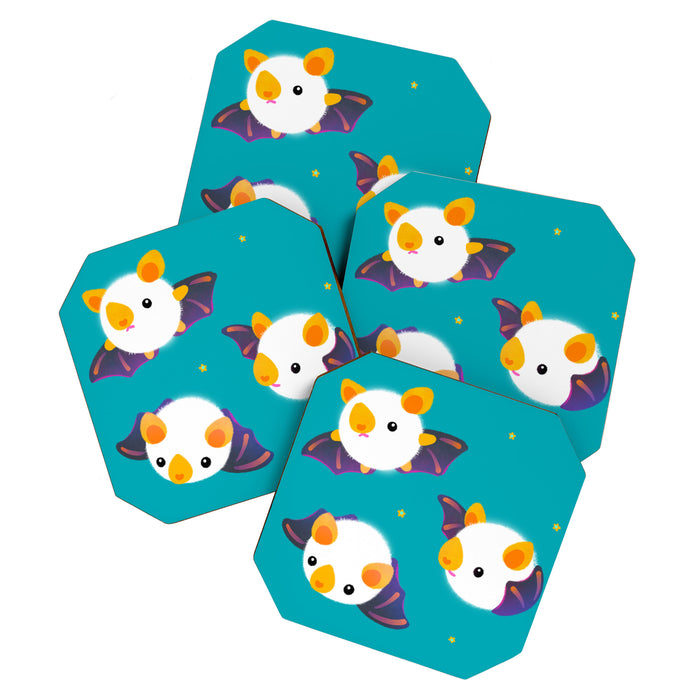 Honduran white bat (Flying mochi) Coaster Gallery Image 1