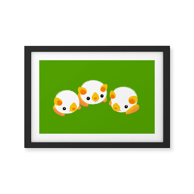 Honduran white bat (Flying mochi) Framed Art Print Gallery Image 3