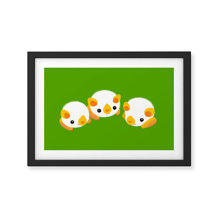 Honduran white bat (Flying mochi) Framed Art Print Gallery Image 1