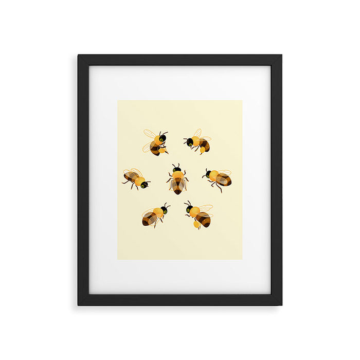 Honey bees Framed Art Print Gallery Image 1