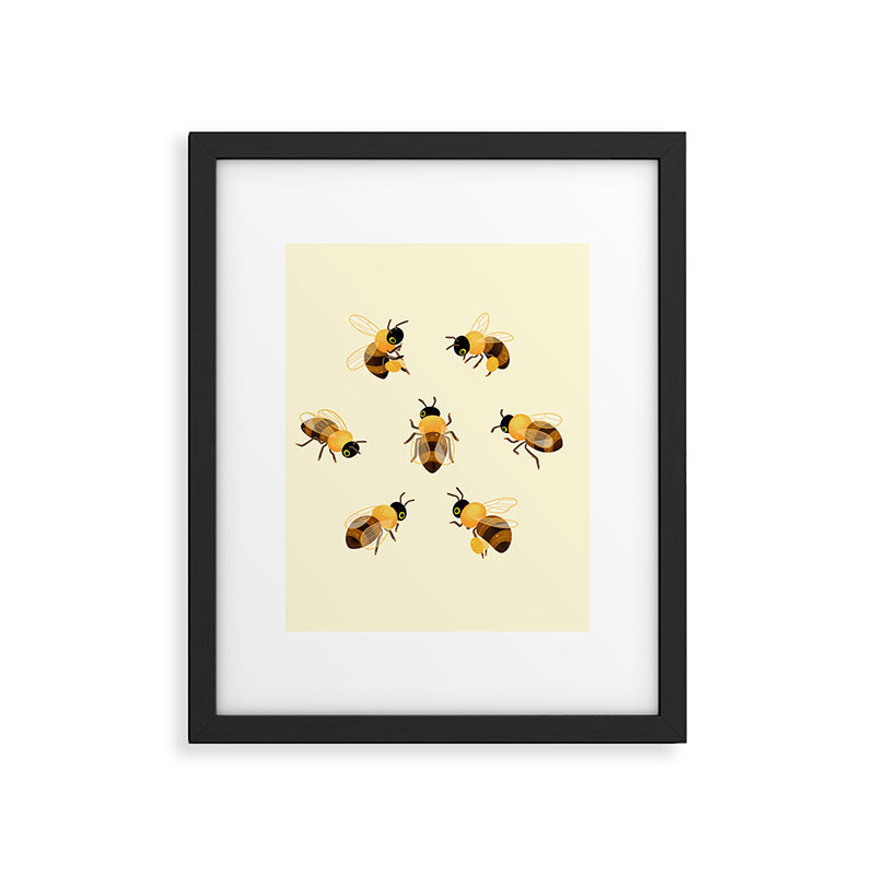 Honey bees Framed Art Print Gallery Image 5
