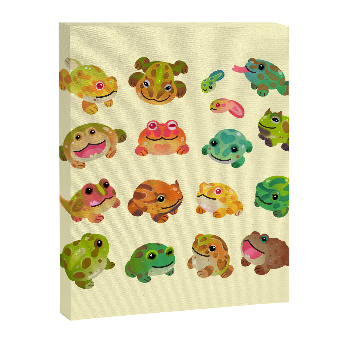 Horned frog - bright Canvas Print Gallery Image 6