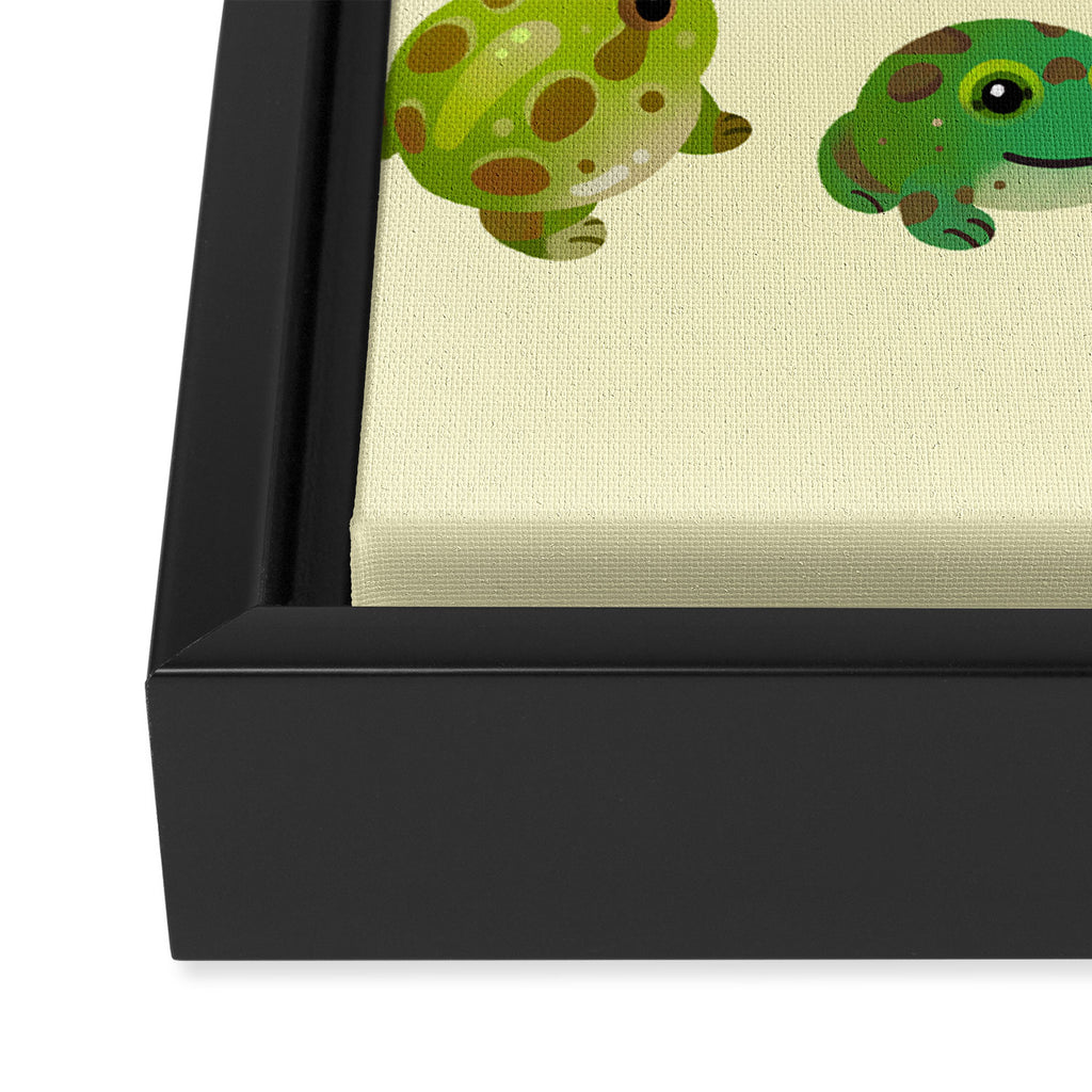 Horned frog - bright Framed Canvas Print Gallery Image 3