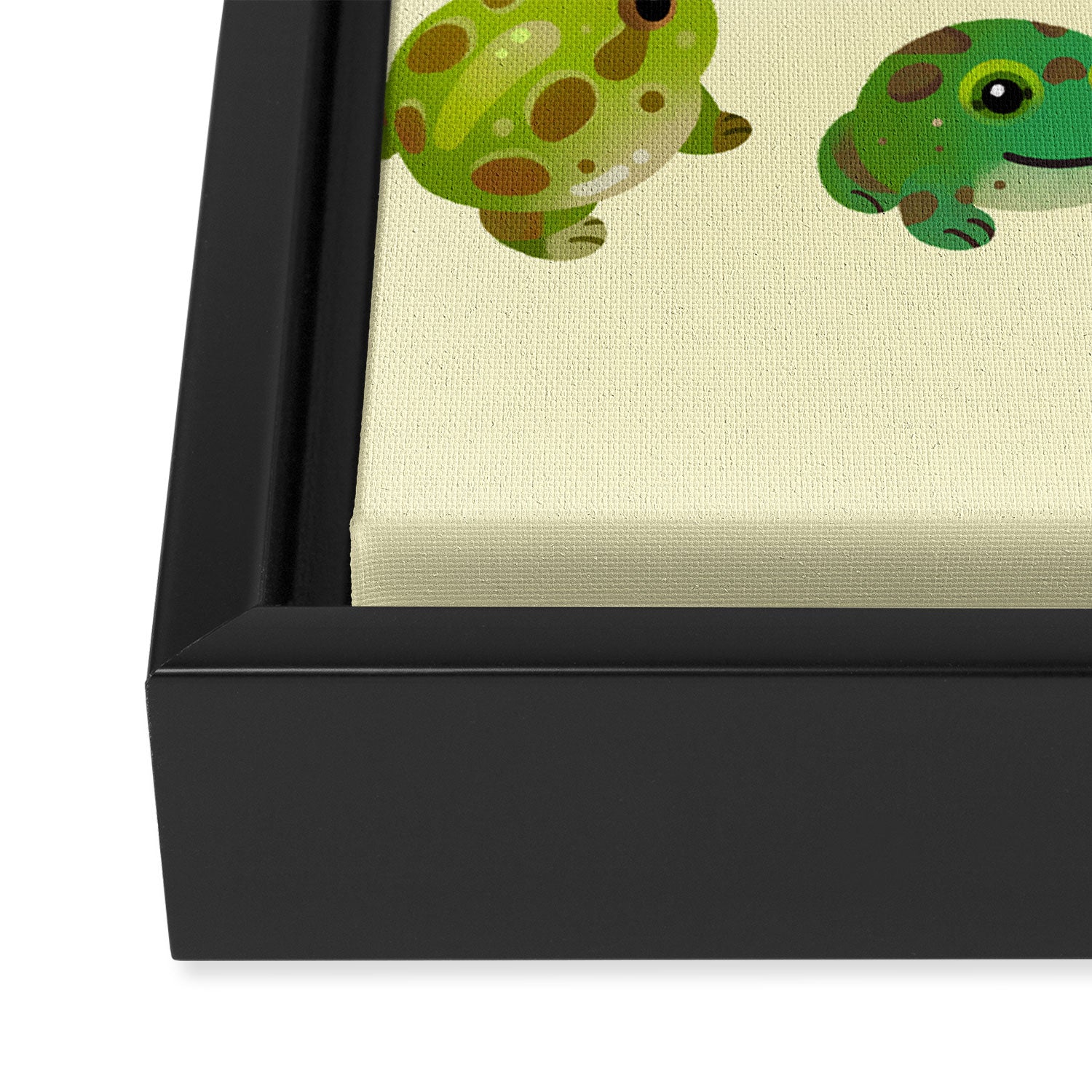 Horned frog - bright Framed Canvas Print Gallery Image 3
