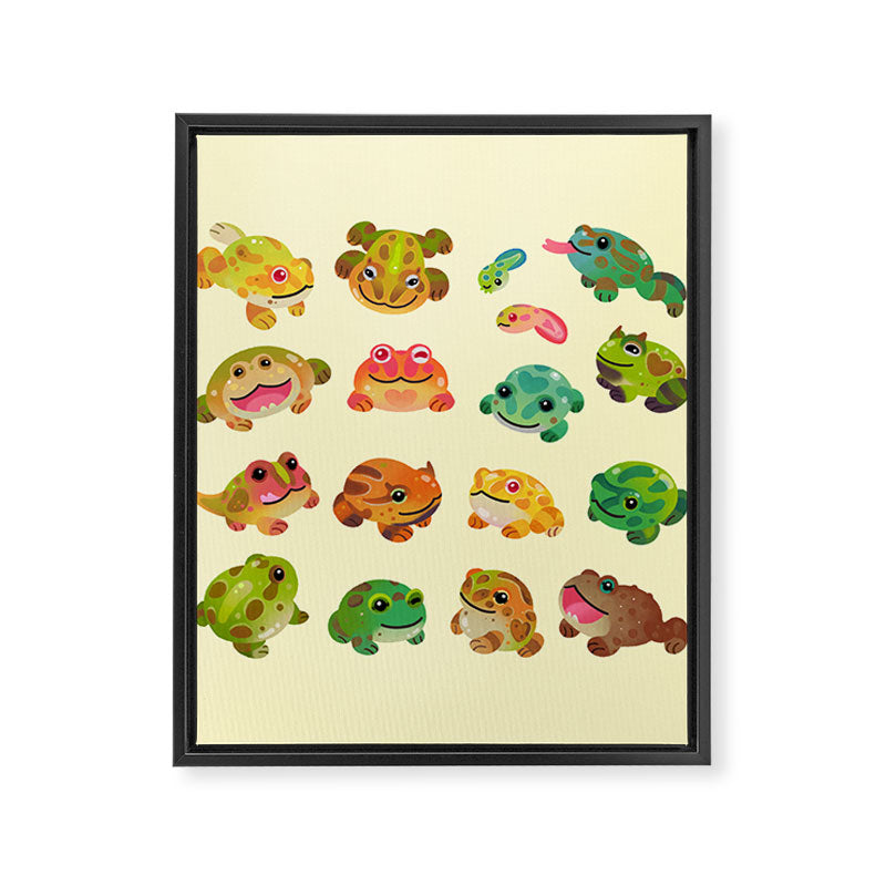 Horned frog - bright Framed Canvas Print Gallery Image 6