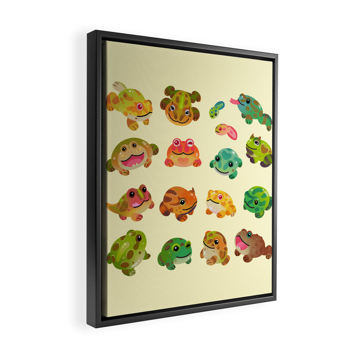 Horned frog - bright Framed Canvas Print Gallery Image 2