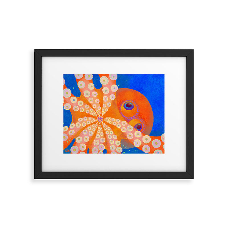 Hypnosis Octopus Framed Art Print Gallery Image 4