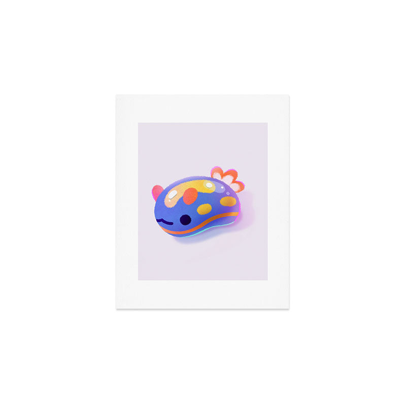 Jelly bean sea slug - dark Art Print Gallery Image 1