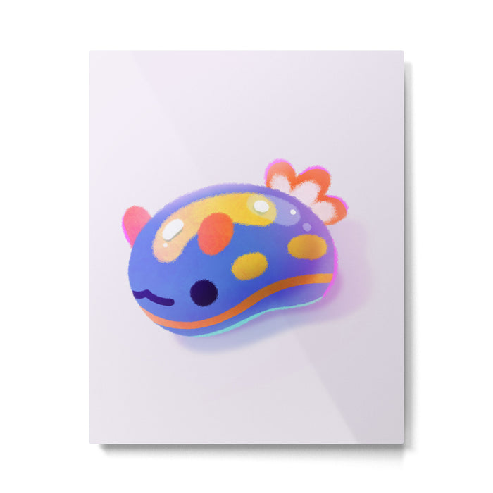 Jelly bean sea slug - dark Metal Print Gallery Image 1