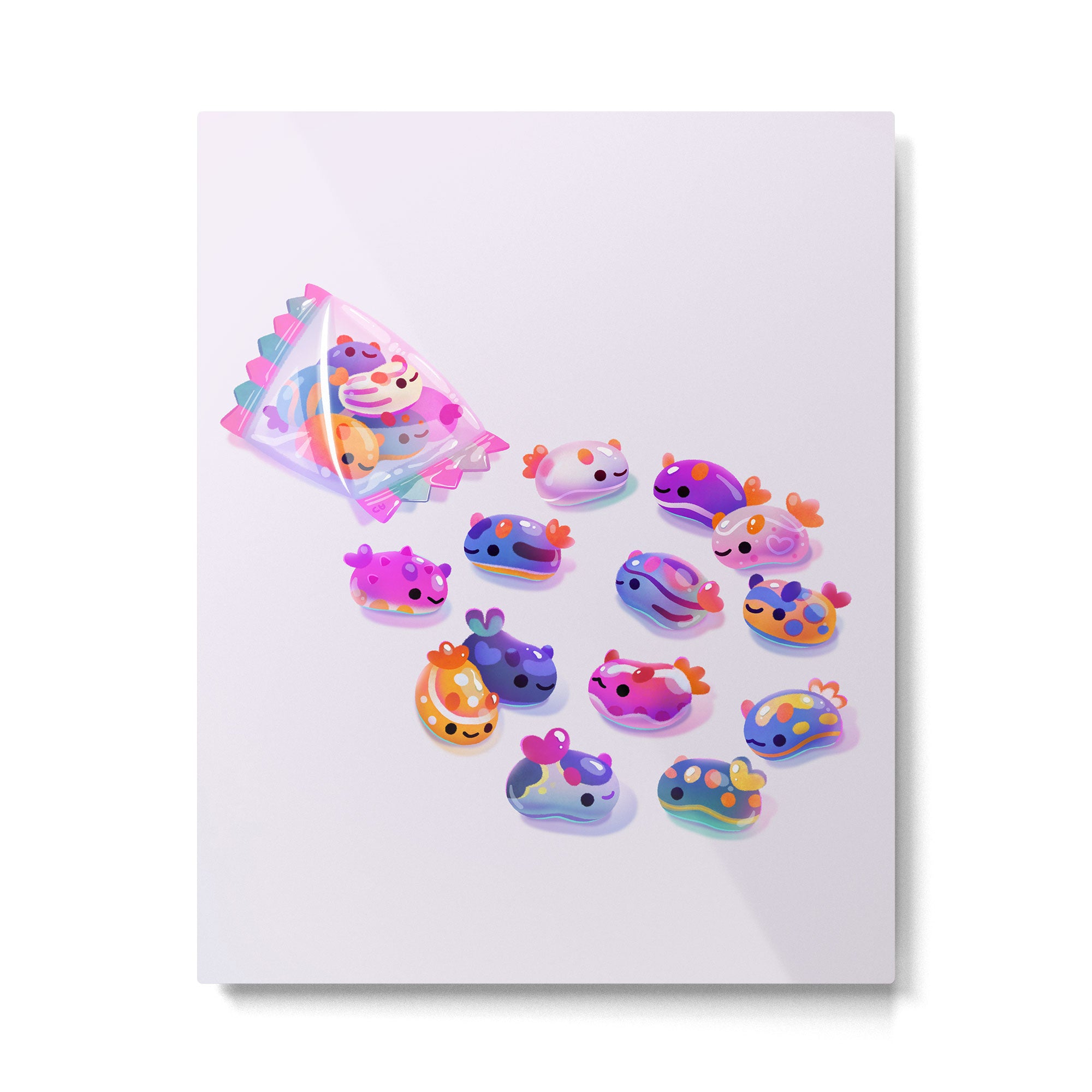 Jelly bean sea slug Metal Print Gallery Image 6