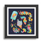 Jelly Polychaete worm - dark Framed Art Print Gallery Image 1