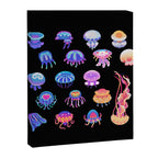 Jellyfish Day - dark Canvas Print Gallery Image 8