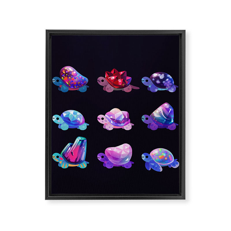 Jewel turtle Framed Canvas Print Gallery Image 8
