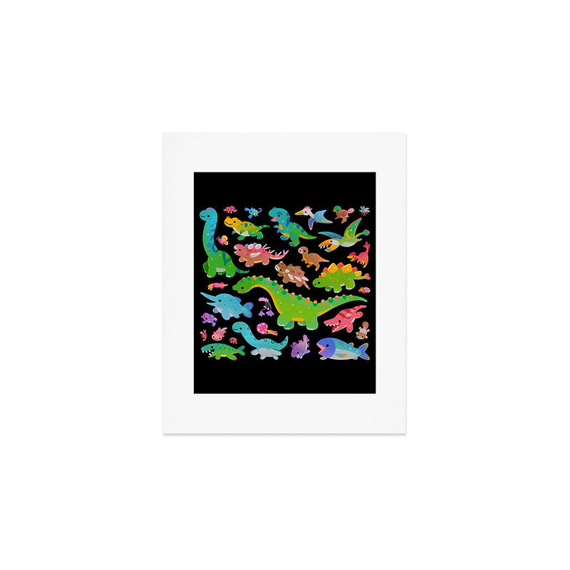 Jurassic baby - dark Art Print Gallery Image 1