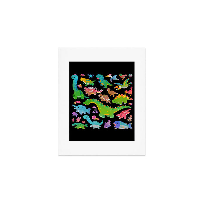 Jurassic baby - dark Art Print Gallery Image 1