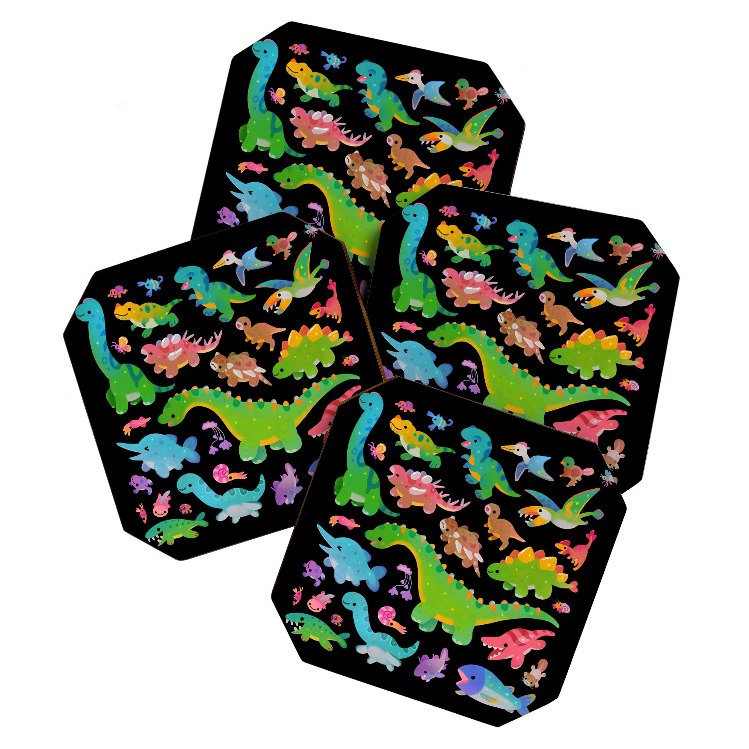 Jurassic baby - dark Coaster Gallery Image 1