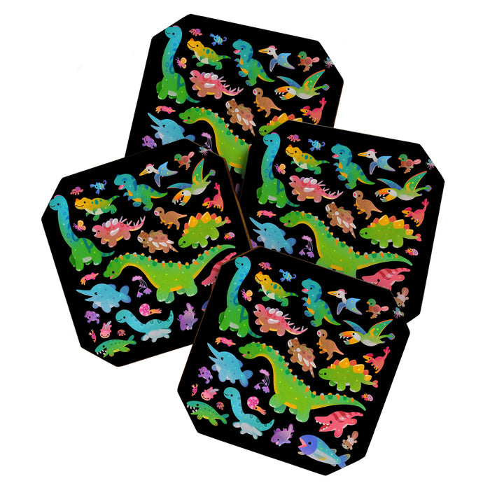 Jurassic baby - dark Coaster Gallery Image 1
