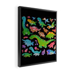 Jurassic baby - dark Framed Canvas Print Gallery Image 2