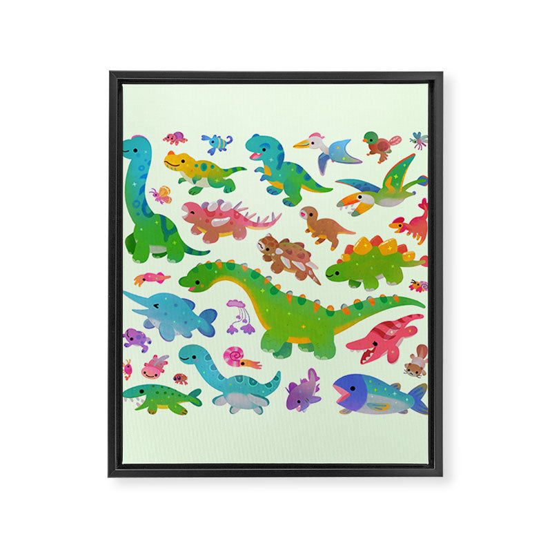 Jurassic baby Framed Canvas Print Gallery Image 6