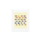 Killifish! - yellow Art Print Gallery Image 1