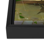 Kitty on a rainy day Framed Canvas Print Gallery Image 3