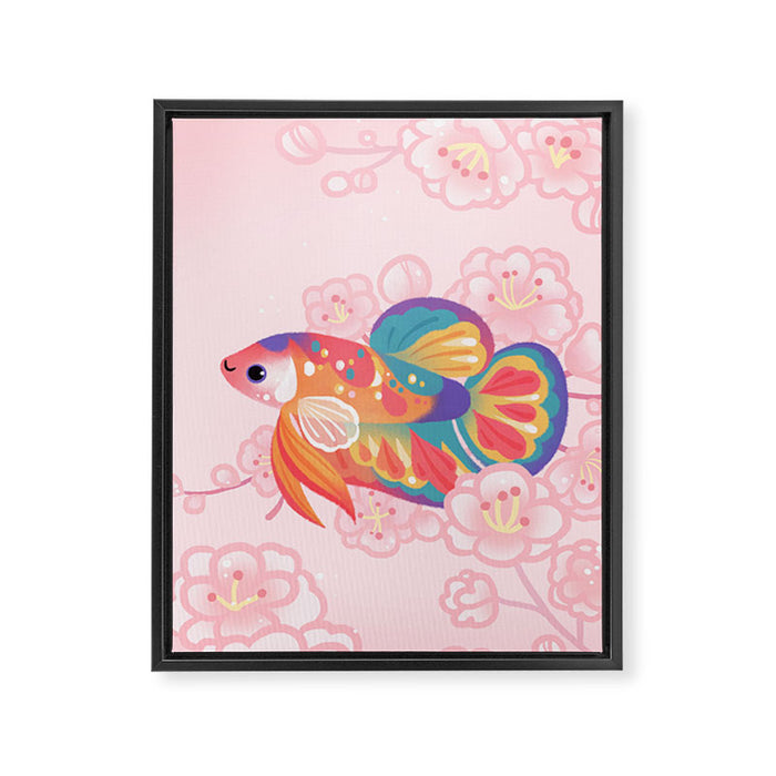 Koi betta Framed Canvas Print Gallery Image 1