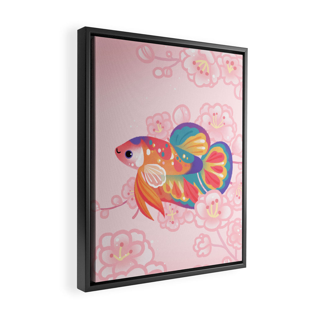 Koi betta Framed Canvas Print Gallery Image 2