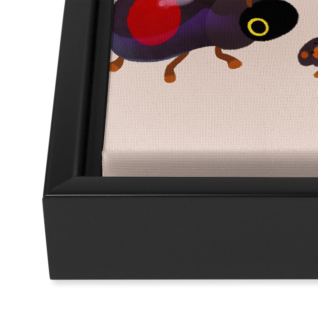 Lady beetles Framed Canvas Print Gallery Image 3