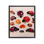 Lady beetles Framed Canvas Print Gallery Image 8