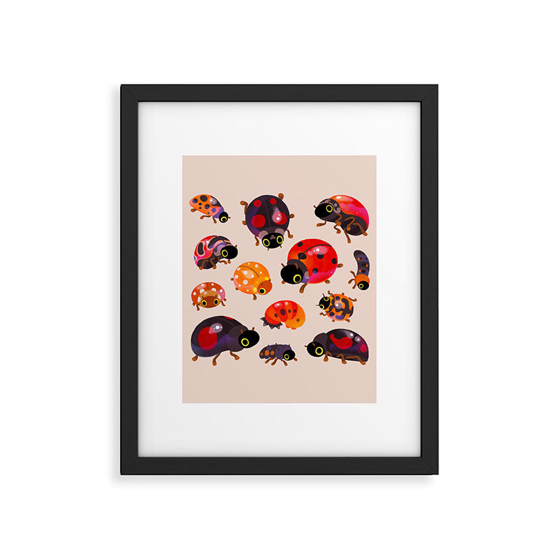 Lady beetles Framed Art Print Gallery Image 6