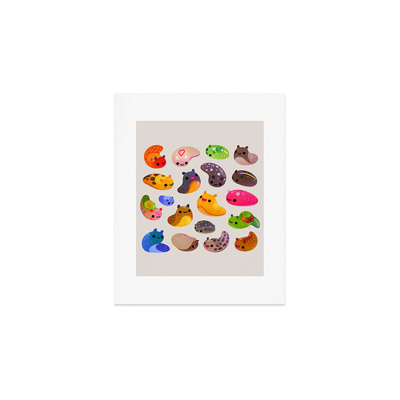 Land slug - bright Art Print Gallery Image 1