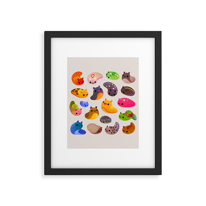 Land slug - bright Framed Art Print Gallery Image 6