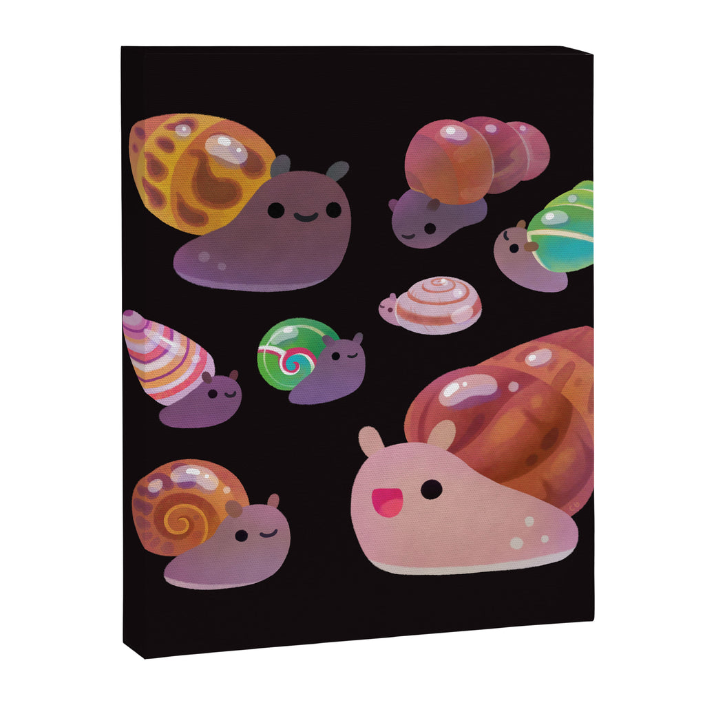 Land snail - dark Canvas Print Gallery Image 8