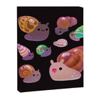 Land snail - dark Canvas Print Gallery Image 8