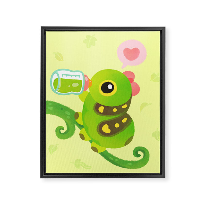 Leaf Milk Framed Canvas Print Gallery Image 8