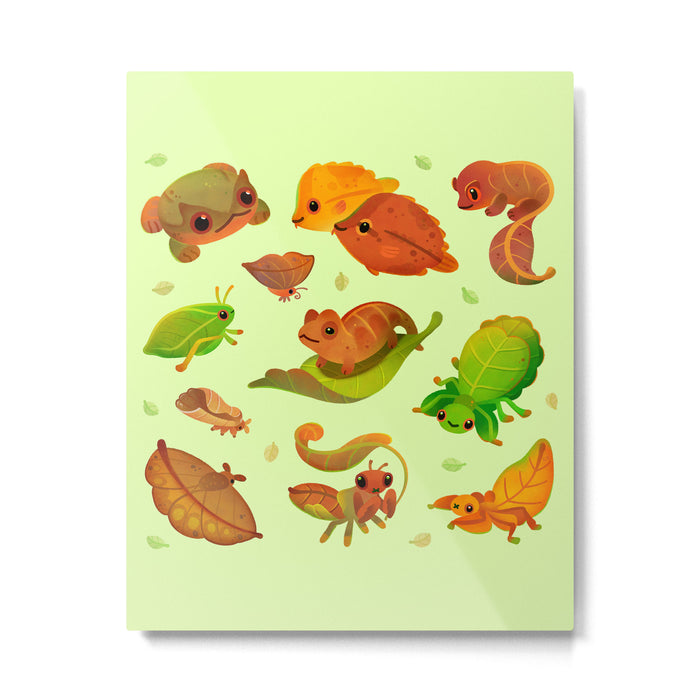 Leaf mimics Metal Print Gallery Image 1