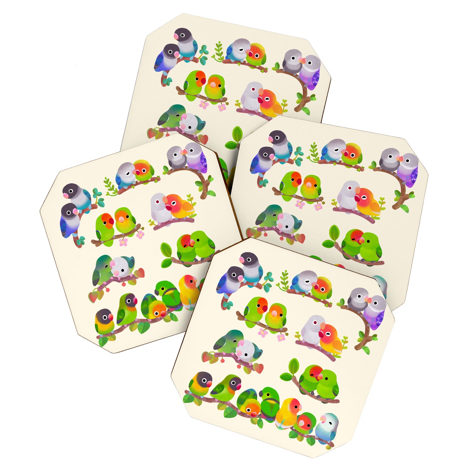 Lovebird Coaster Gallery Image 1