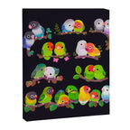 Lovebird - dark Canvas Print Gallery Image 6