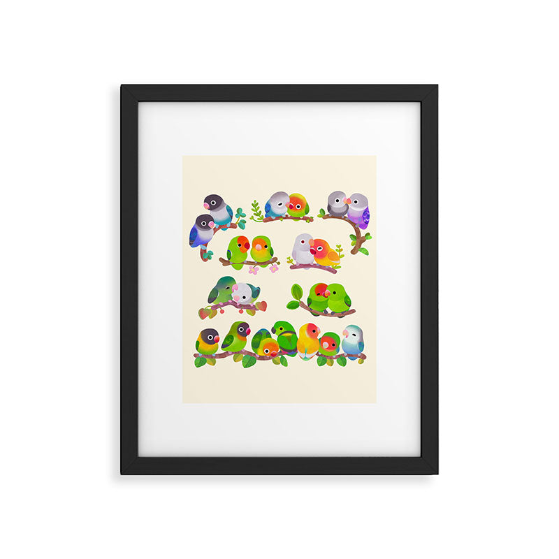 Lovebird Framed Art Print Gallery Image 5